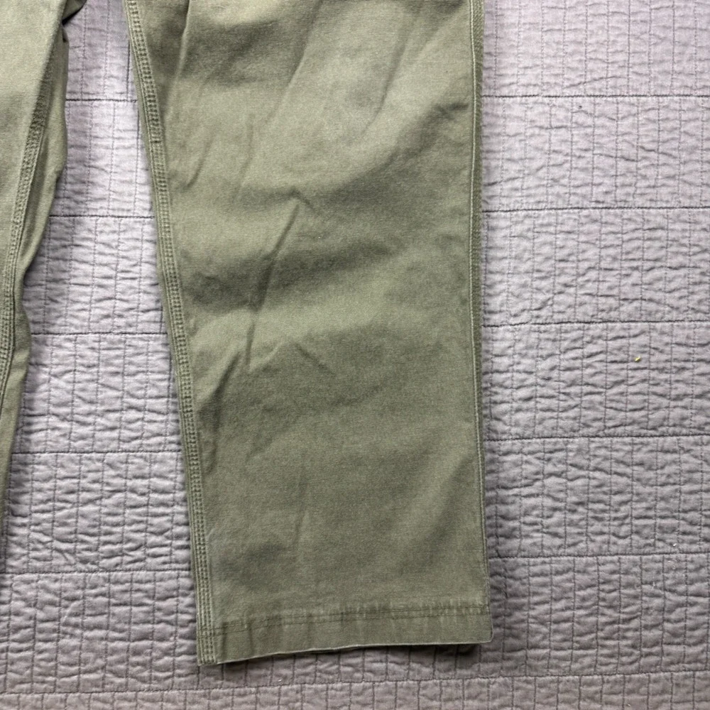 Duluth Trading Co Men 40x30 (40x26) Flex Fire Hose Relaxed Fit Pants Olive Green